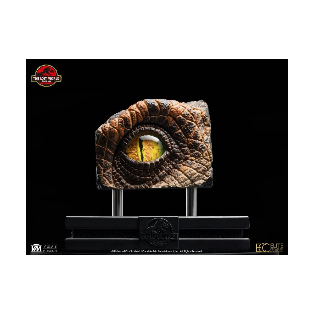 Toynami ECC Elite Creature Collectibles - Ojo de Velociraptor Macho - El Mundo Perdido: Jurassic Park