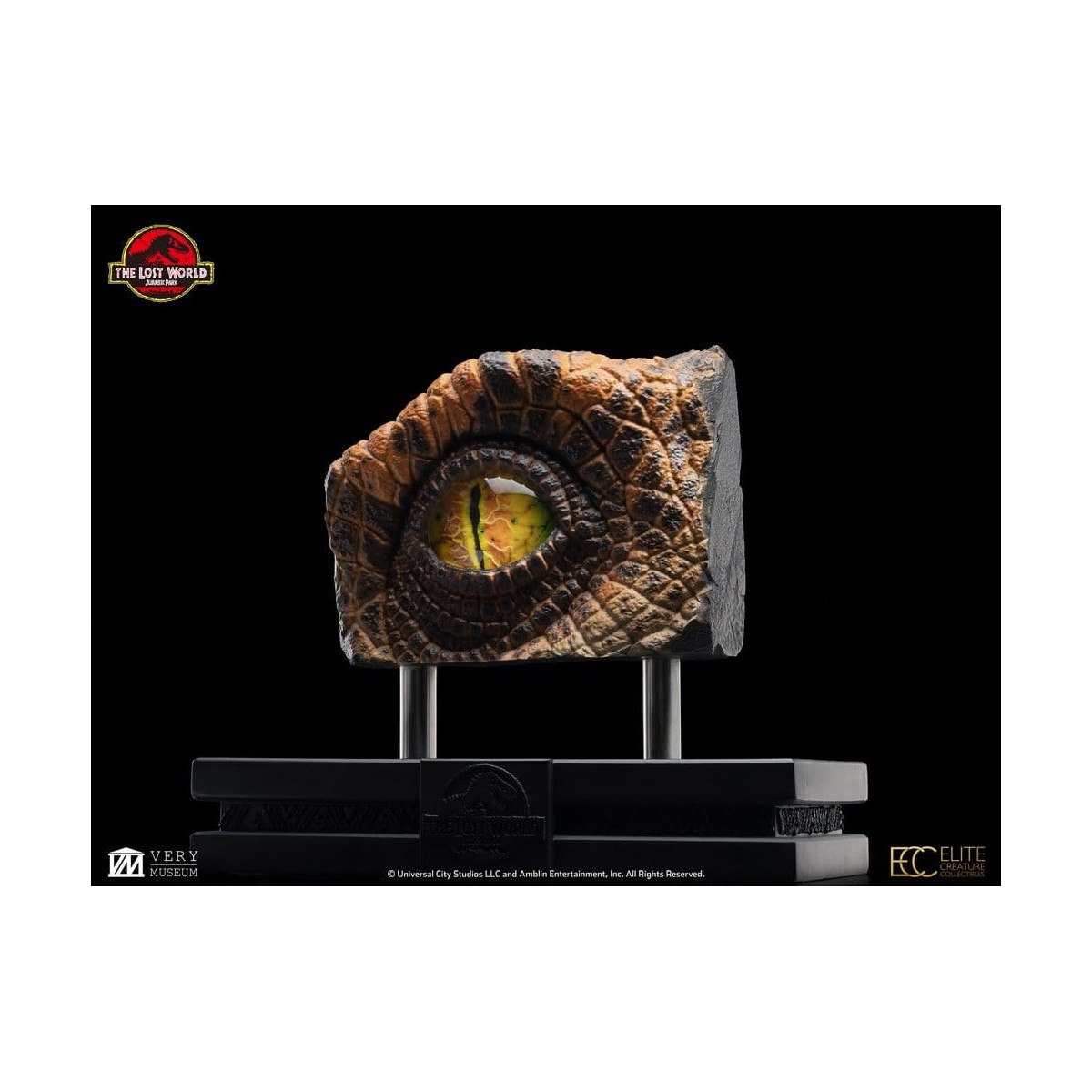 Toynami ECC Elite Creature Collectibles - Ojo de Velociraptor Macho - El Mundo Perdido: Jurassic Park