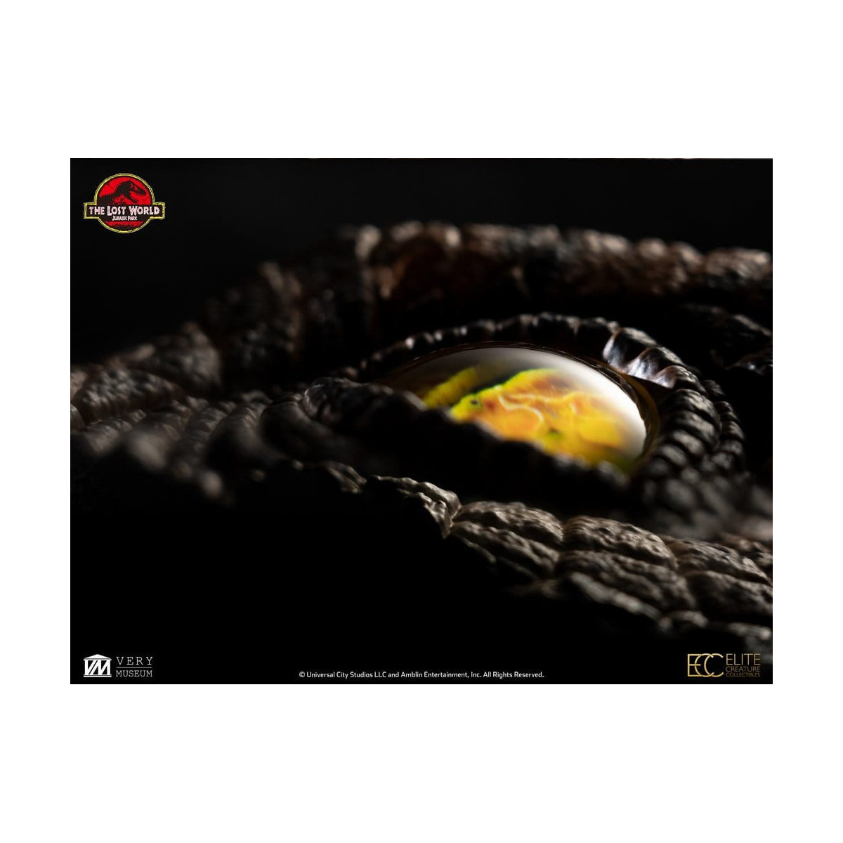 Toynami ECC Elite Creature Collectibles - Ojo de Velociraptor Macho - El Mundo Perdido: Jurassic Park