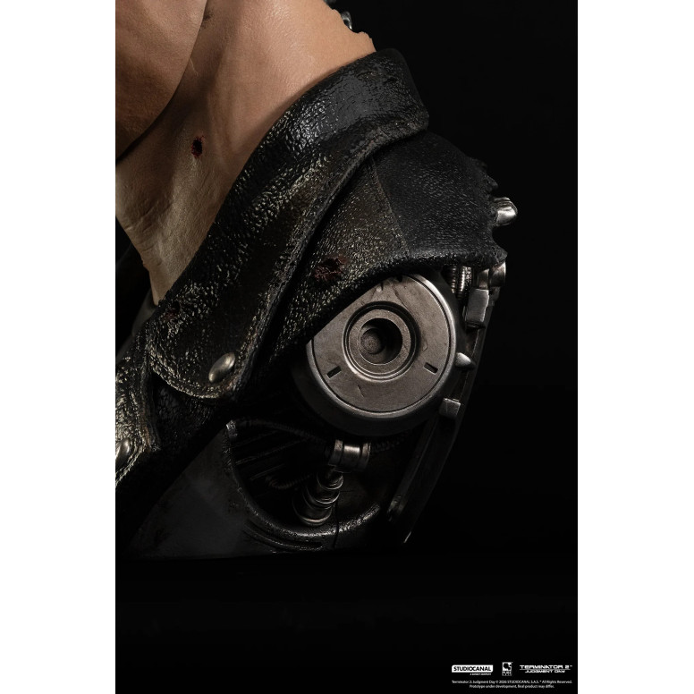 Pure Arts Terminator 2 T-800 Modelo 101 Arte Dañado en Batalla La Máscara