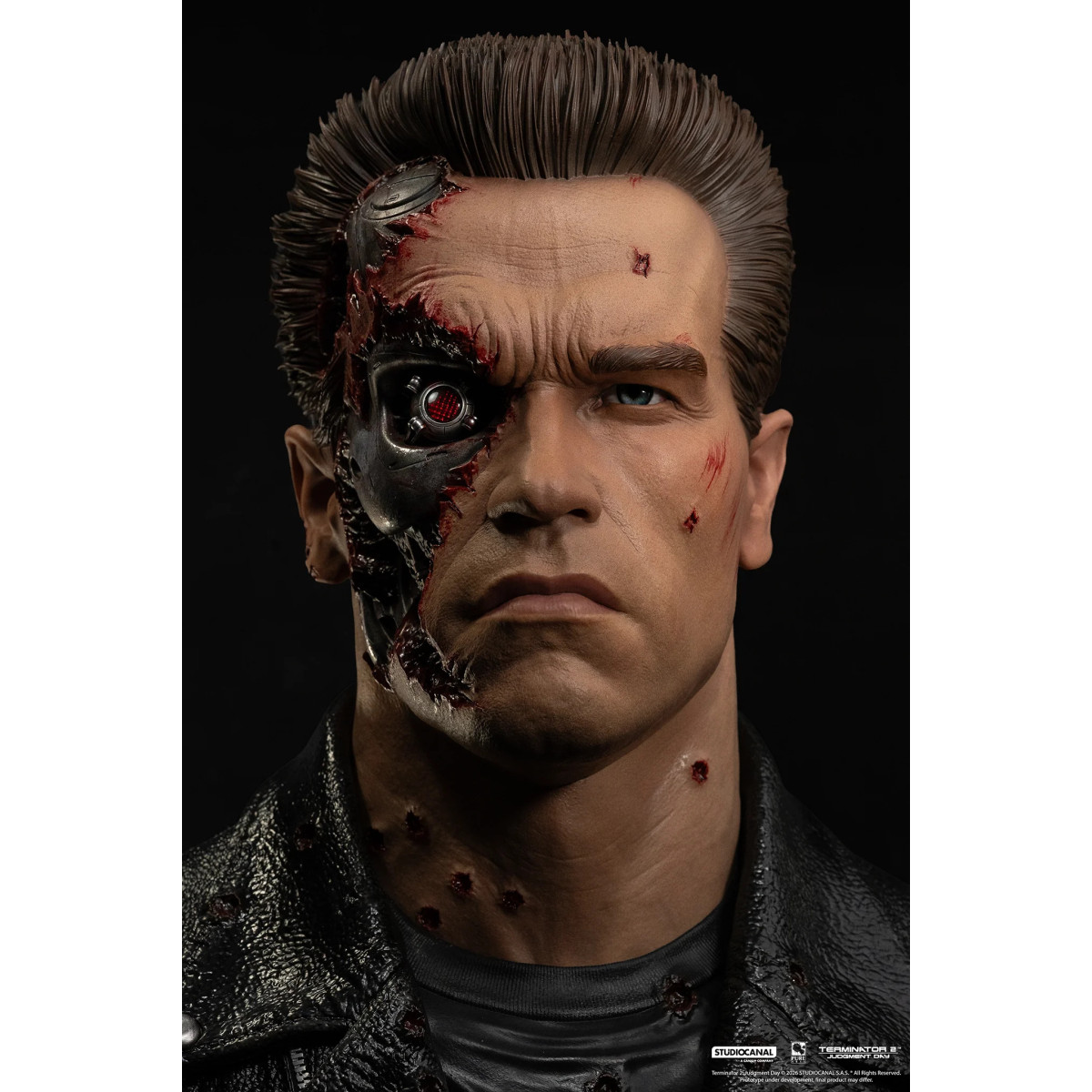 Pure Arts Terminator 2 T-800 Modelo 101 Arte Dañado en Batalla La Máscara