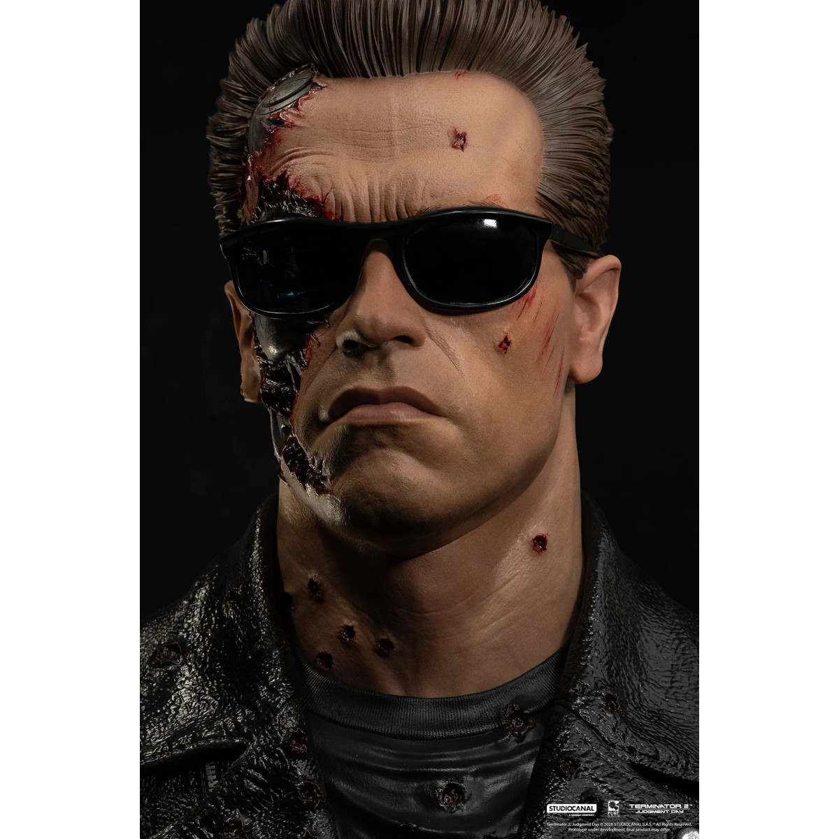 Pure Arts Terminator 2 T-800 Modelo 101 Arte Dañado en Batalla La Máscara