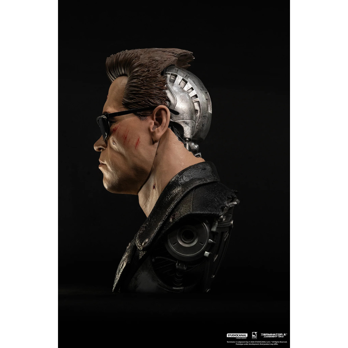 Pure Arts Terminator 2 T-800 Modelo 101 Arte Dañado en Batalla La Máscara