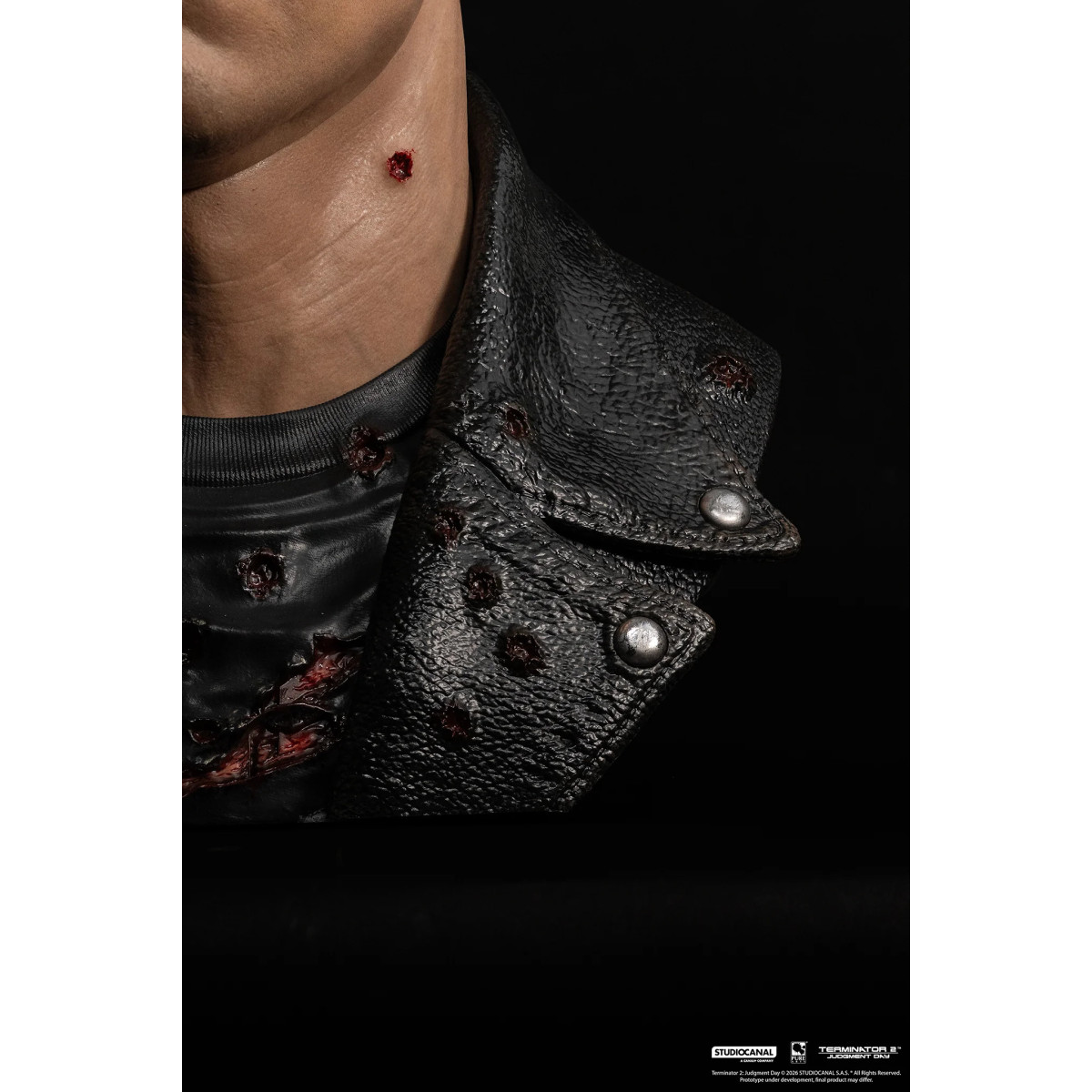 Pure Arts Terminator 2 T-800 Modelo 101 Arte Dañado en Batalla La Máscara