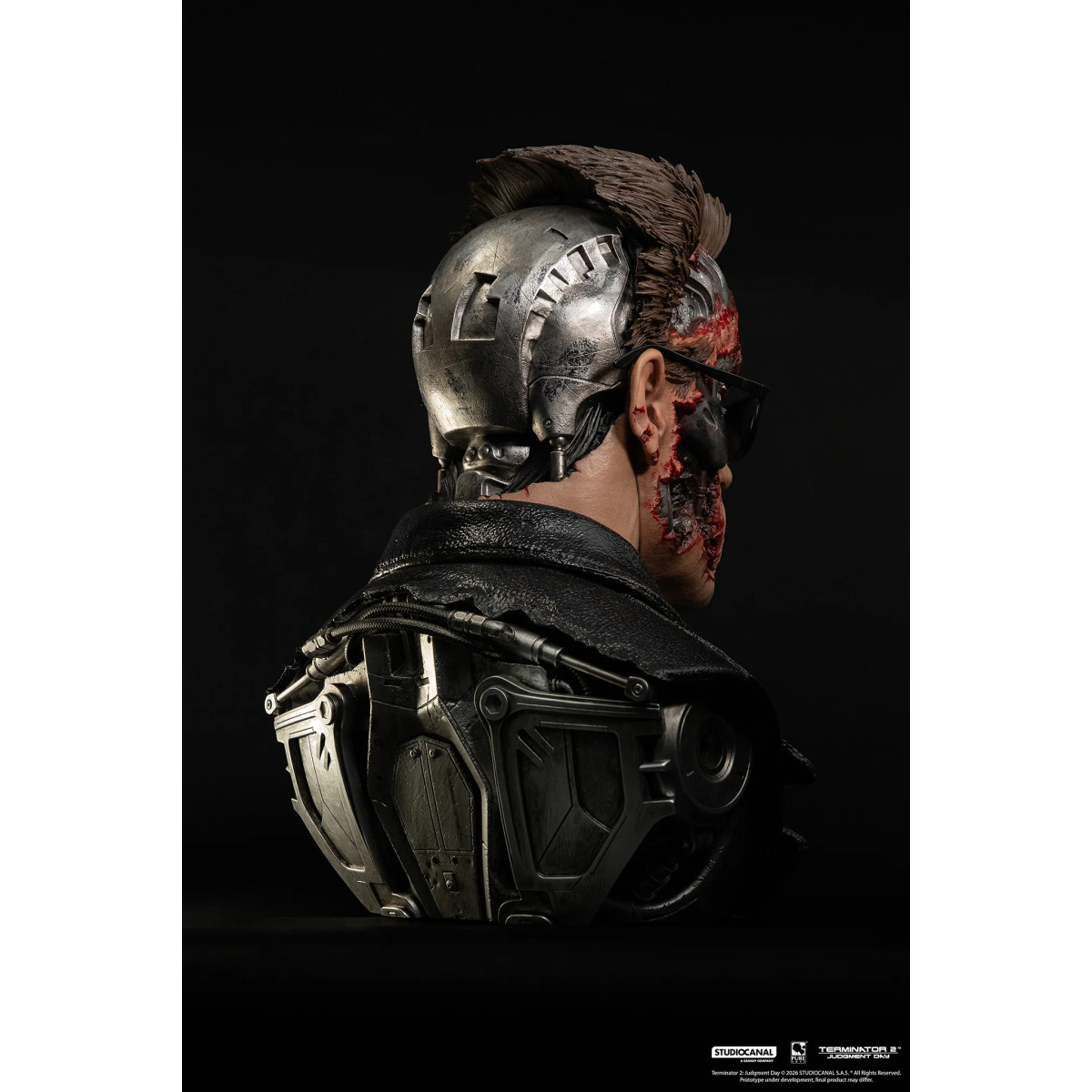 Pure Arts Terminator 2 T-800 Modelo 101 Arte Dañado en Batalla La Máscara