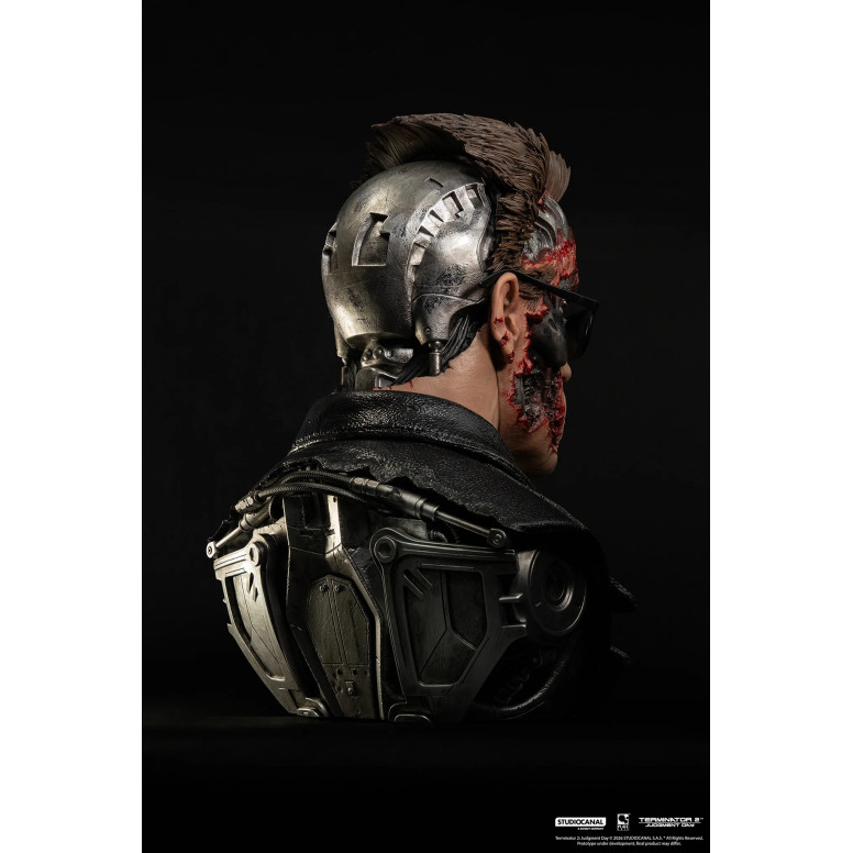 Pure Arts Terminator 2 T-800 Modelo 101 Arte Dañado en Batalla La Máscara