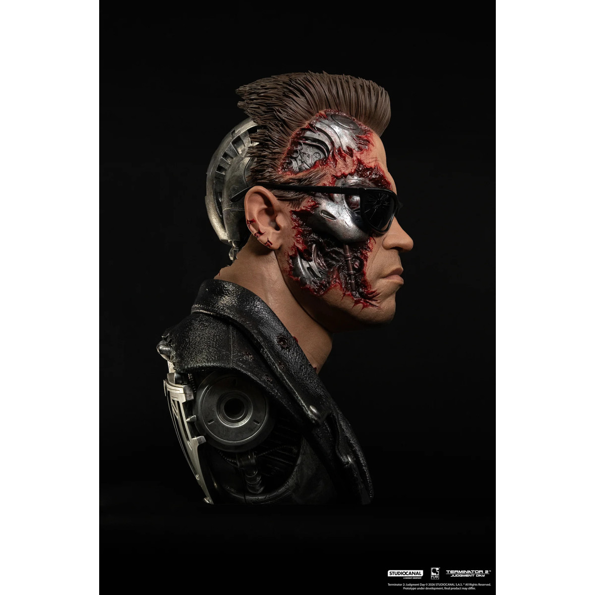 Pure Arts Terminator 2 T-800 Modelo 101 Arte Dañado en Batalla La Máscara
