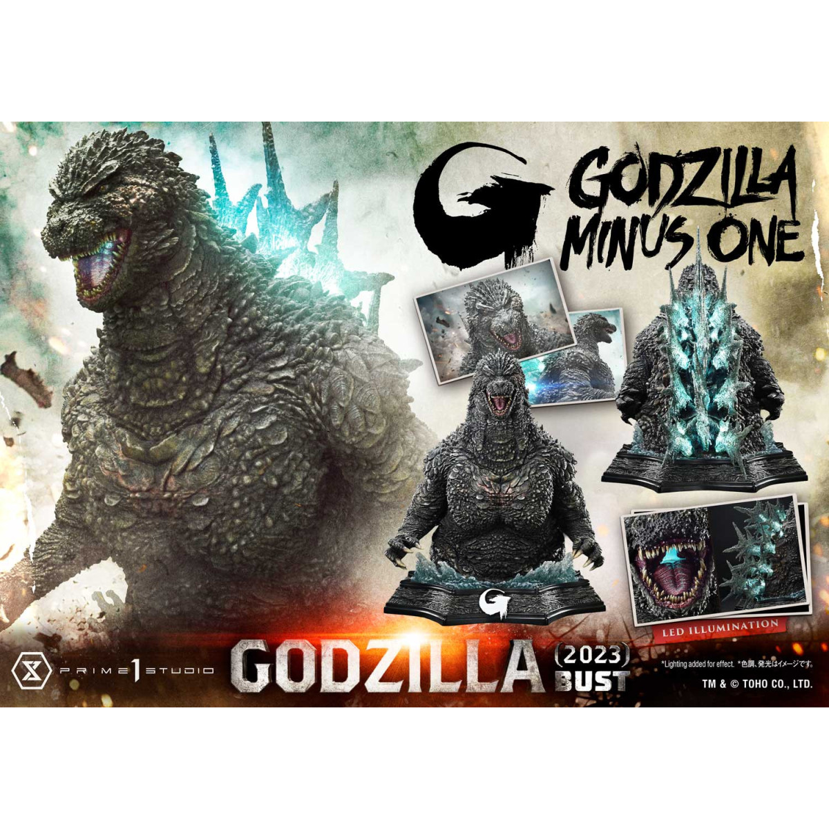 Prime 1 Studio - Busto Godzilla - Godzilla Menos Uno (2023) Bonus Version