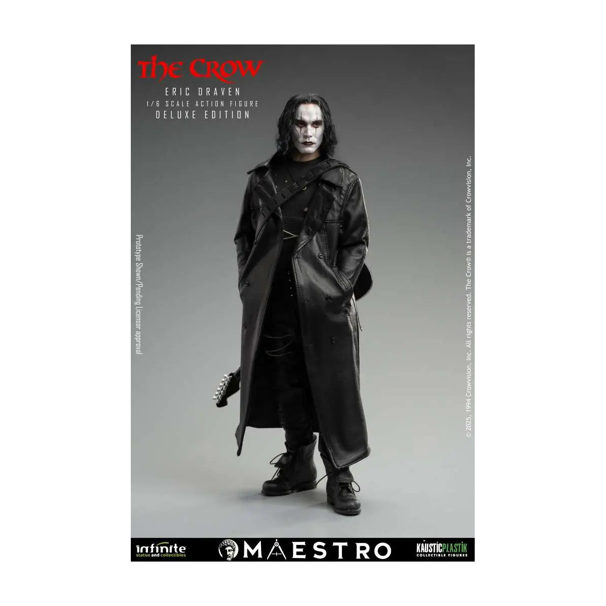 Infinite Statue X Kaustic Plastik - Maestro - Eric Draven Figura de Acción de Lujo Edición de Lujo 1/6 - El cuervo