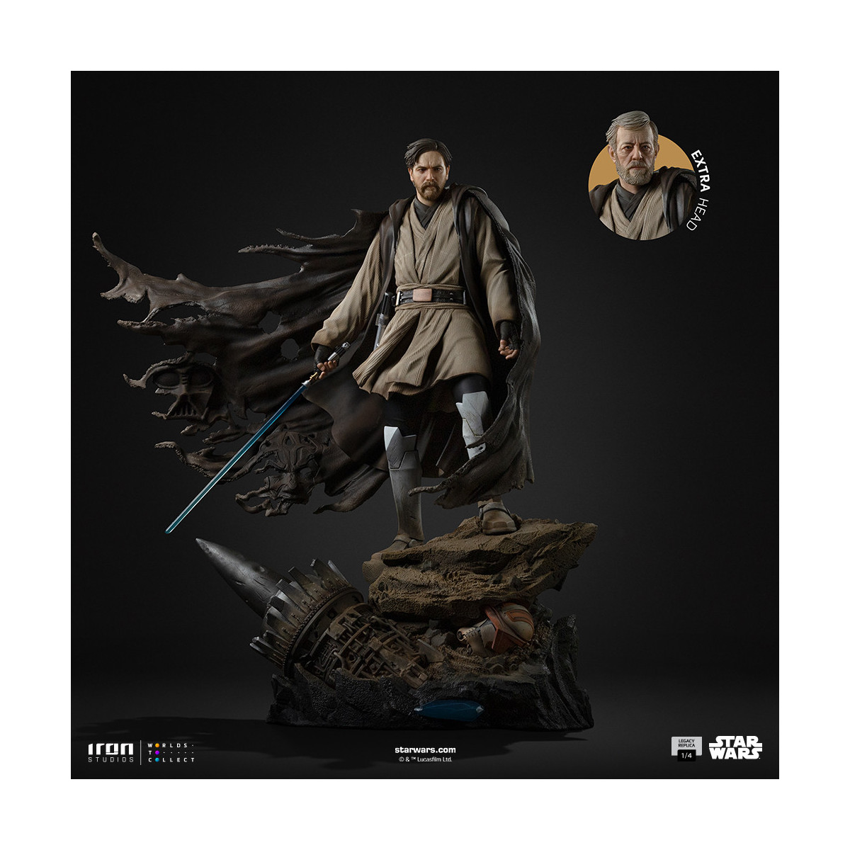 Iron Studios Star Wars - Réplica del Legado de Obi-Wan Kenobi 1/4 Firmas