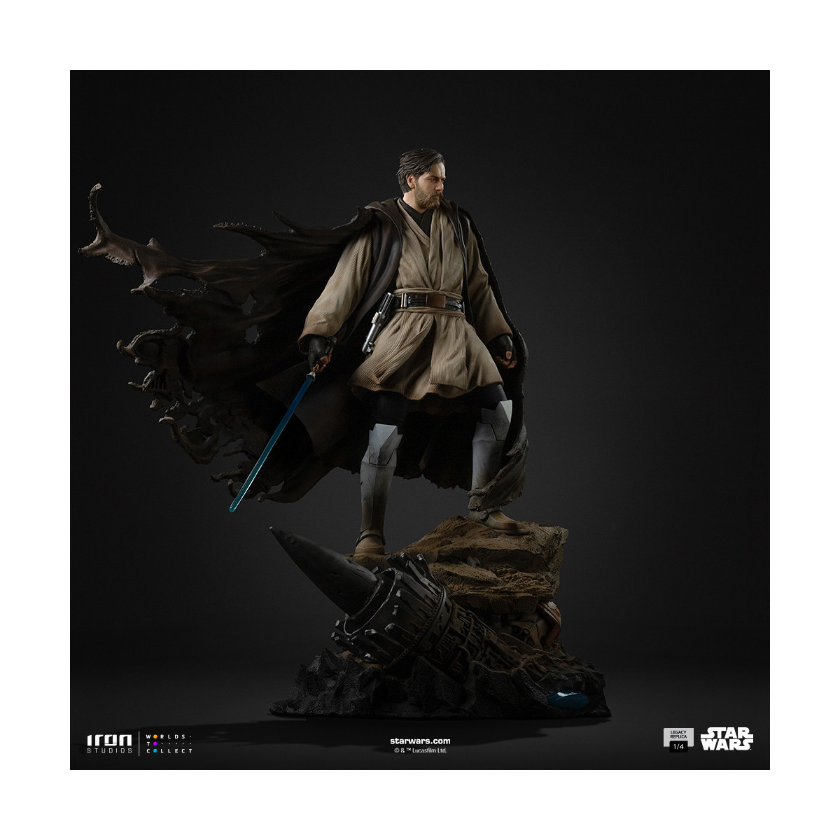 Iron Studios Star Wars - Réplica del Legado de Obi-Wan Kenobi 1/4 Firmas