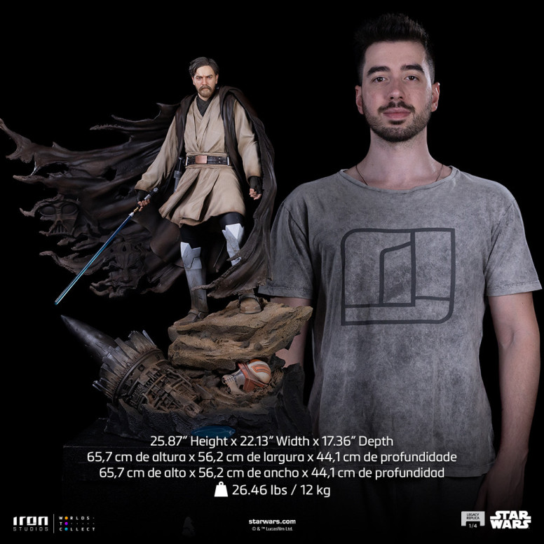 Iron Studios Star Wars - Réplica del Legado de Obi-Wan Kenobi 1/4 Firmas