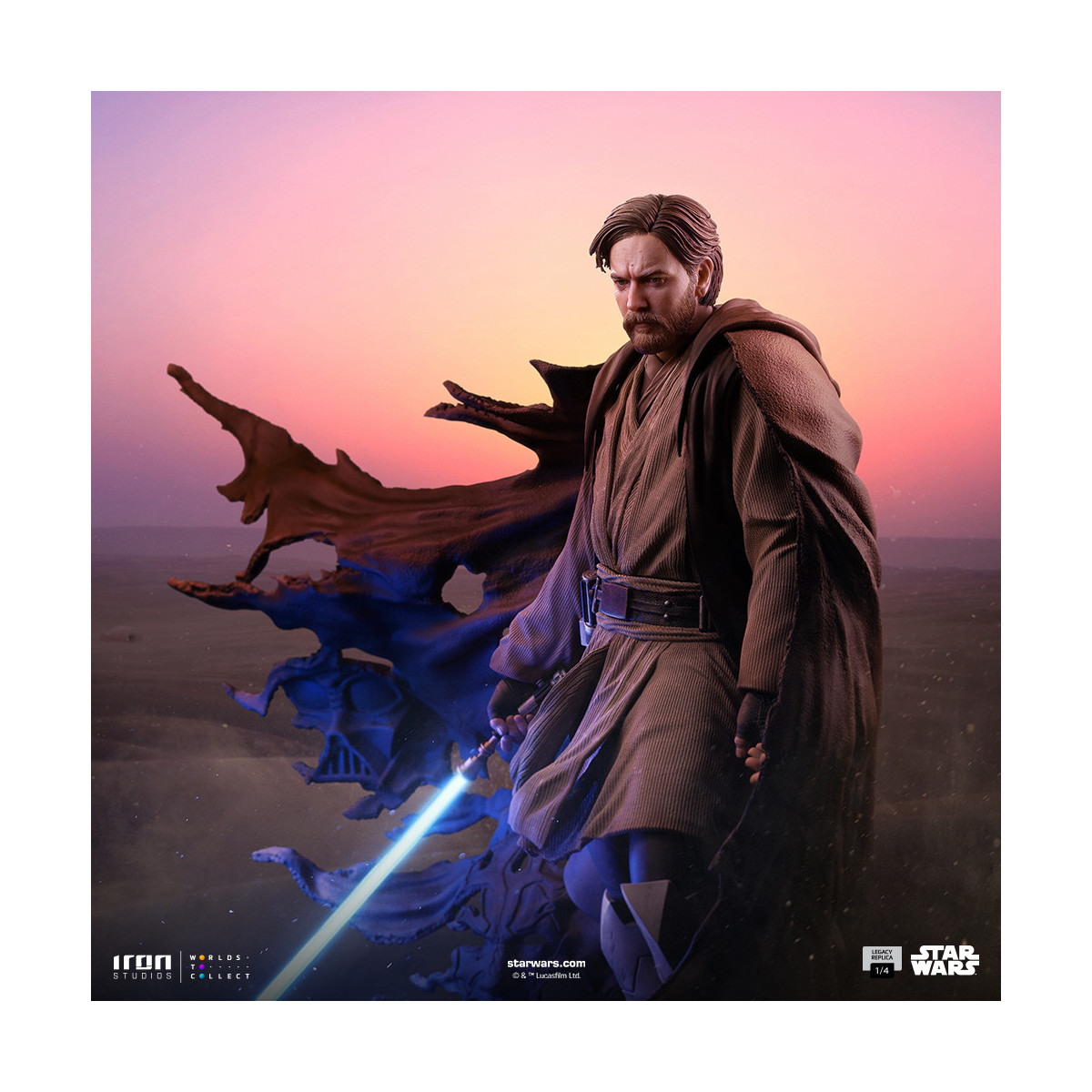 Iron Studios Star Wars - Réplica del Legado de Obi-Wan Kenobi 1/4 Firmas