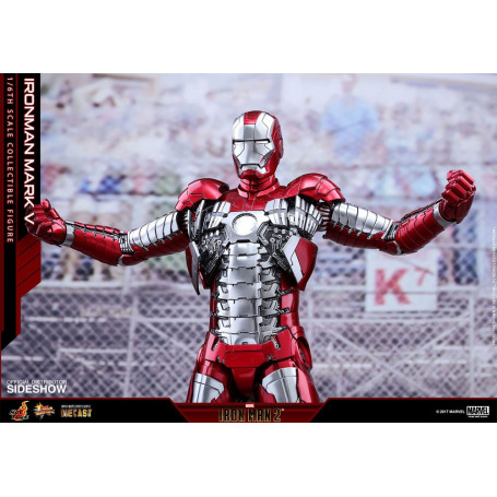 Hot Toys Iron Man Mark V Movie Masterpiece Diecast 1/6