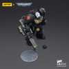 JoyToy Space Marines - Black Templars - Terminator 3 con Puño de Poder y Cañón de Asalto 1/18 - Warhammer 40K
