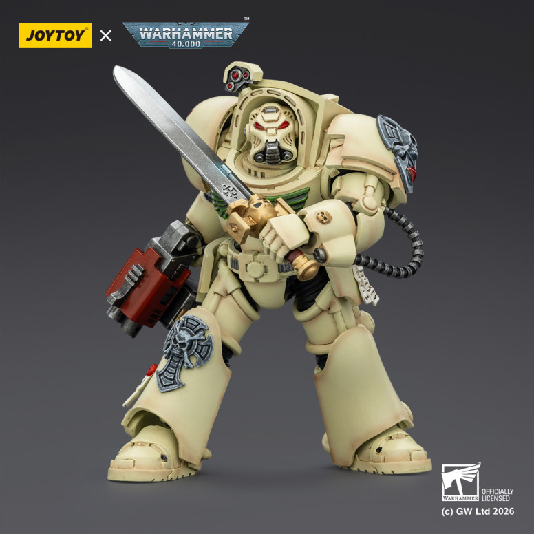 JoyToy Space Marines - Dark Angels - Deathwing Terminator 1 con Power Sword y Storm Bolter 1/18 - Warhammer 40k