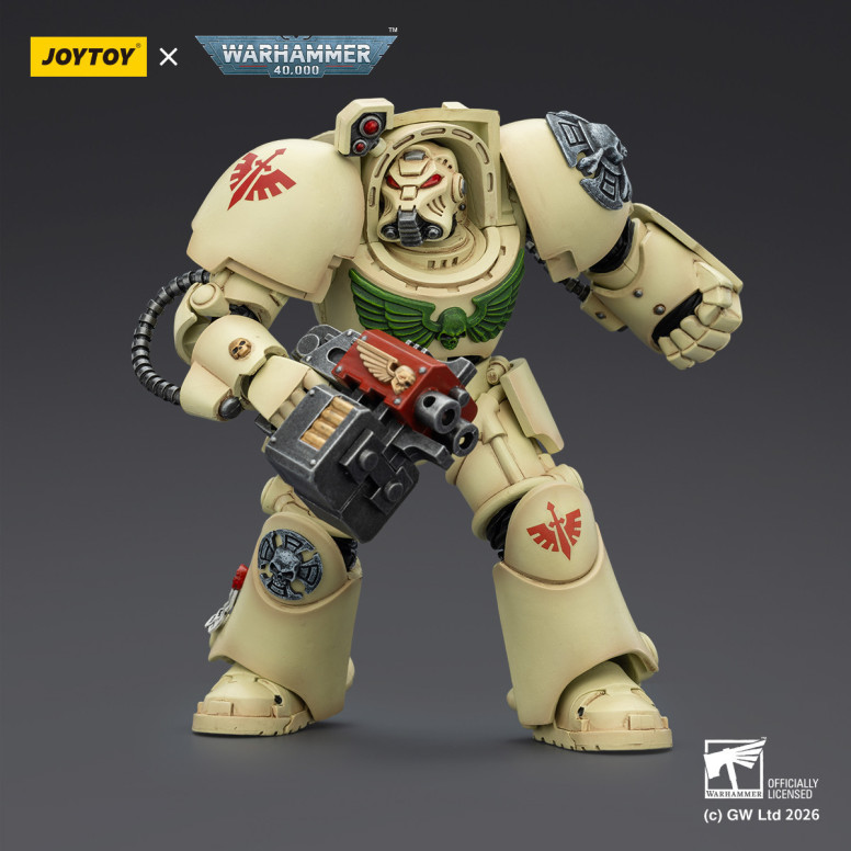 JoyToy Space Marines - Dark Angels - Deathwing Terminator 2 con Puño de Poder y Storm Bolter 1/18 - Warhammer 40k
