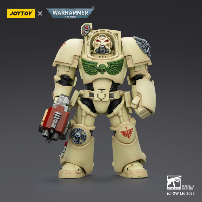 JoyToy Space Marines - Dark Angels - Deathwing Terminator 2 con Puño de Poder y Storm Bolter 1/18 - Warhammer 40k