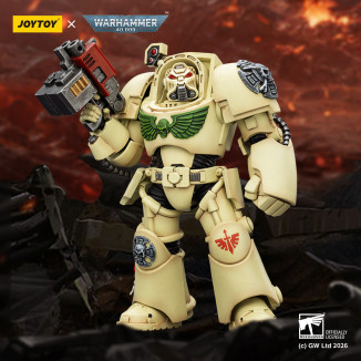 JoyToy Space Marines - Dark Angels - Deathwing Terminator 2 con Puño de Poder y Storm Bolter 1/18 - Warhammer 40k