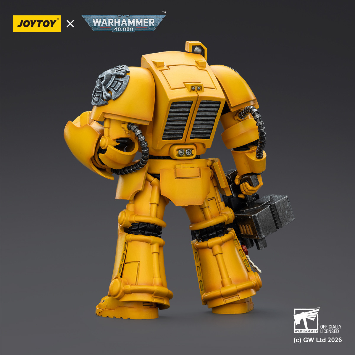 JoyToy Space Marines - Imperial Fists - Terminator 2 con Power Fist y Storm Bolter 1/18 - Warhammer 40k