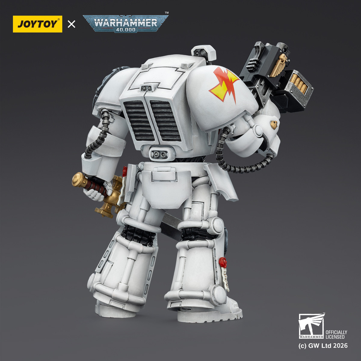 JoyToy Space Marines - White Scars - Terminator 1 con Power Sword y Storm Bolter 1/18 - Warhammer 40k