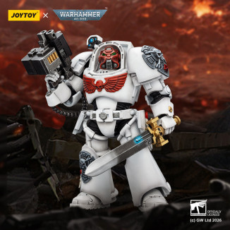 JoyToy Space Marines - White Scars - Terminator 1 con Power Sword y Storm Bolter 1/18 - Warhammer 40k