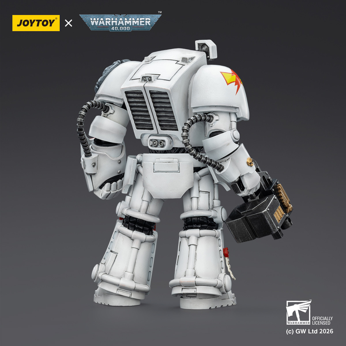 JoyToy Space Marines - Cicatrices Blancas - Terminator 2 con Puño de Poder y Storm Bolter 1/18 - Warhammer 40k