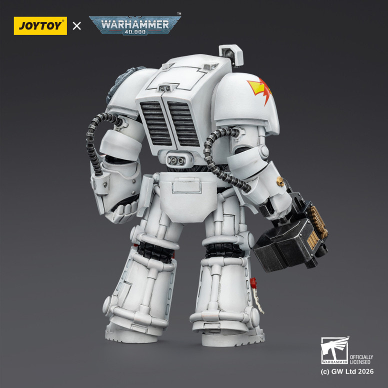 JoyToy Space Marines - Cicatrices Blancas - Terminator 2 con Puño de Poder y Storm Bolter 1/18 - Warhammer 40k