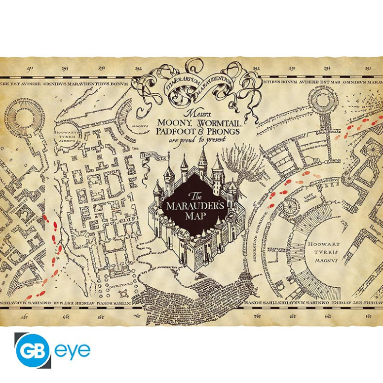 ABYstyle - HARRY POTTER Póster pergamino Mapa del Merodeador