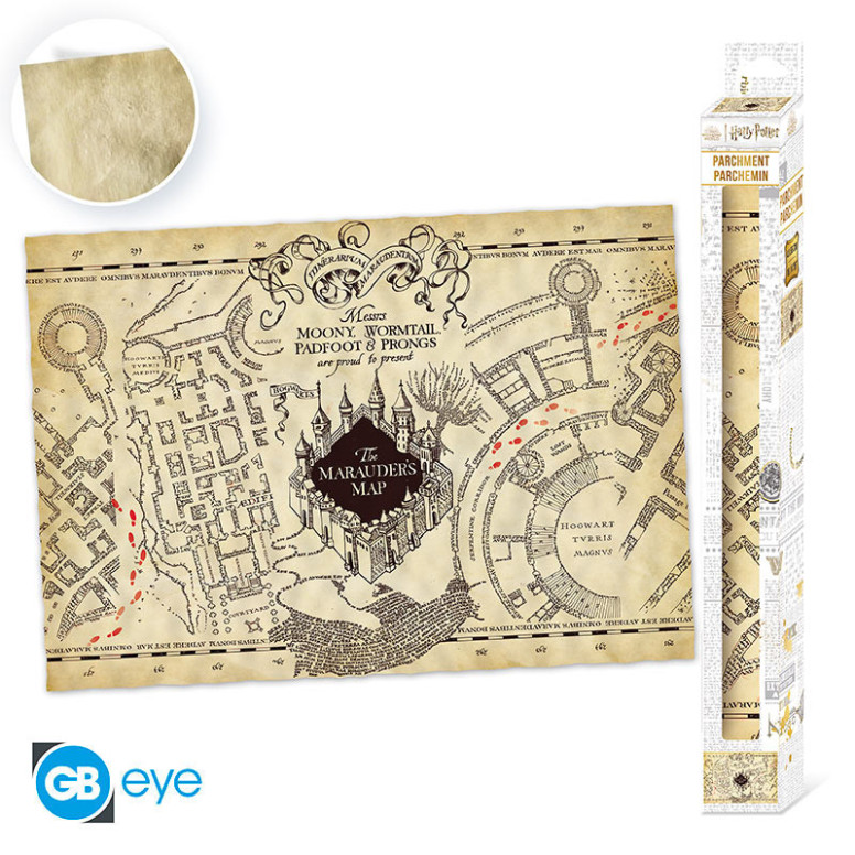 ABYstyle - HARRY POTTER Póster pergamino Mapa del Merodeador