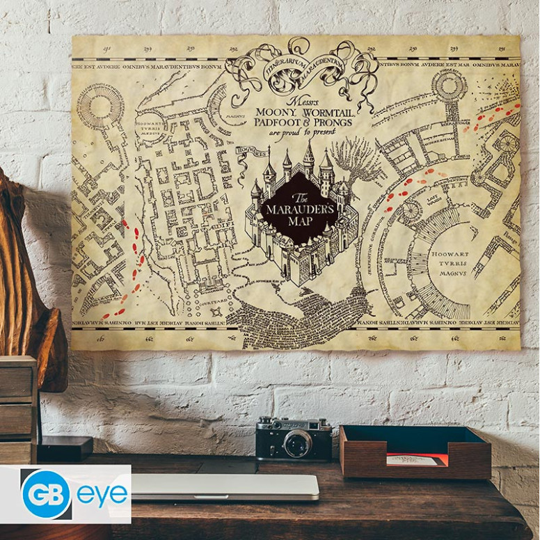 ABYstyle - HARRY POTTER Póster pergamino Mapa del Merodeador