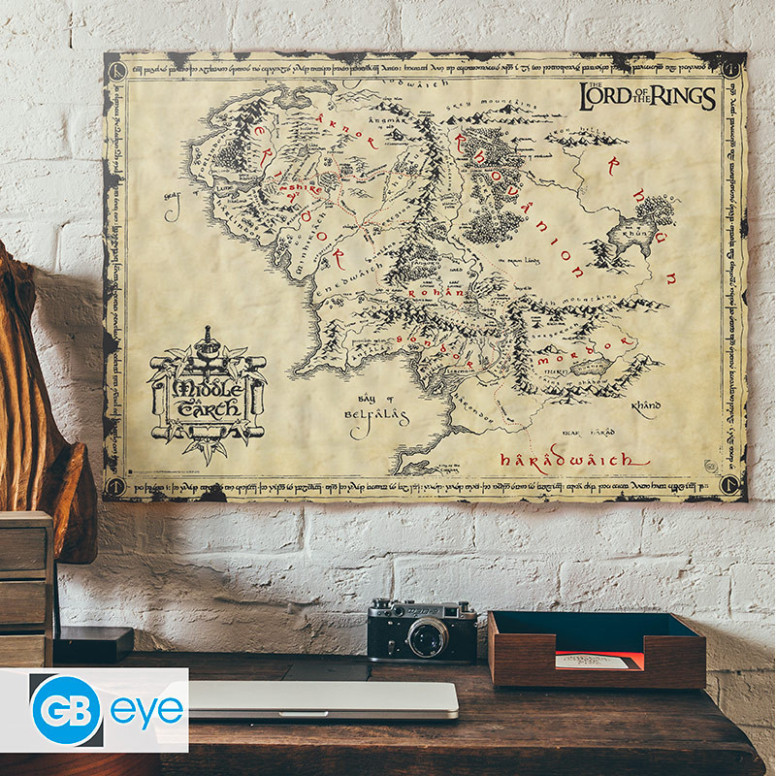 ABYstyle - EL SEÑOR DE LOS ANILLOS Póster de la Tierra Media