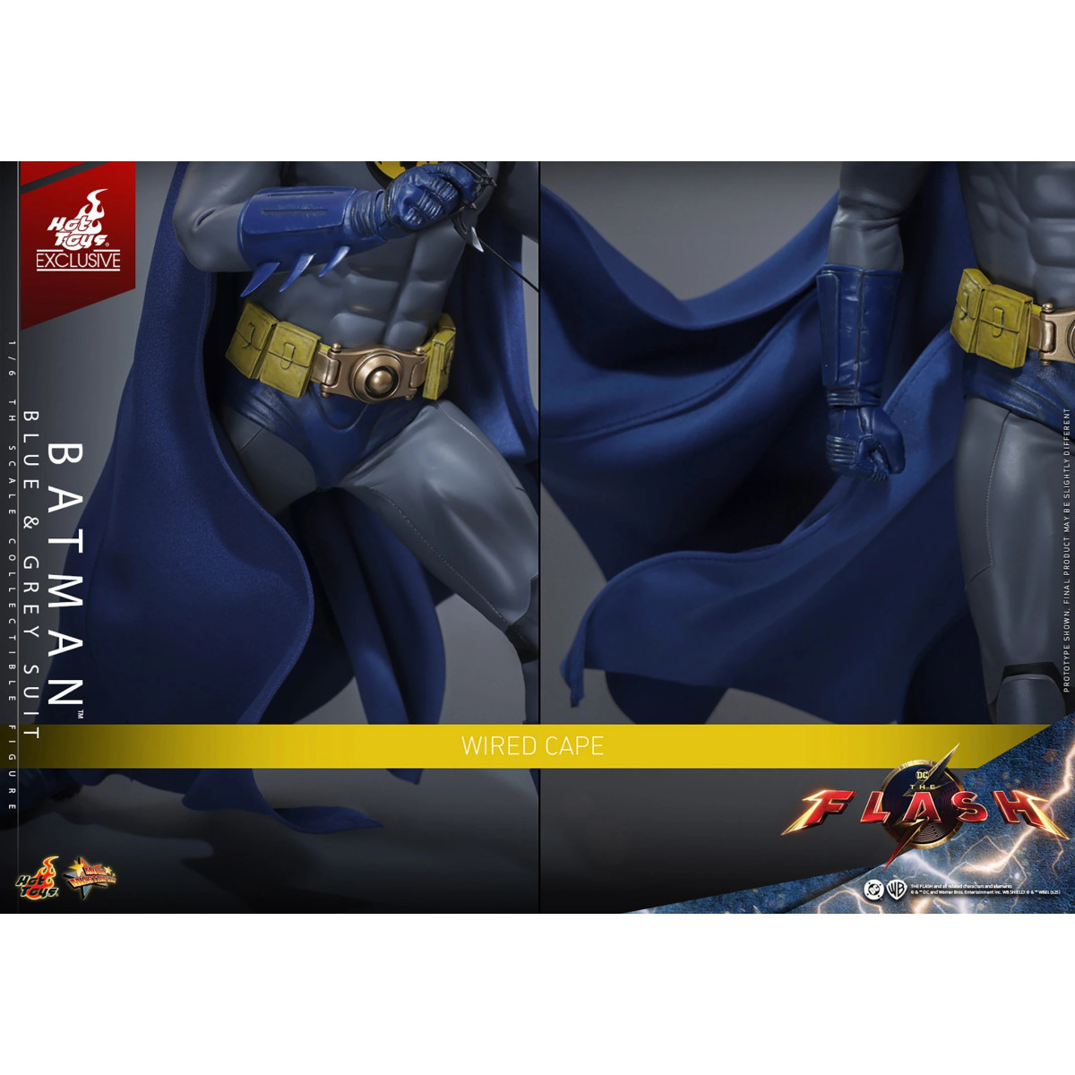 Hot Toys - Batman (Traje Azul y Gris) Movie Masterpiece 1/6 The The Flash - Hot Toys Exclusivo