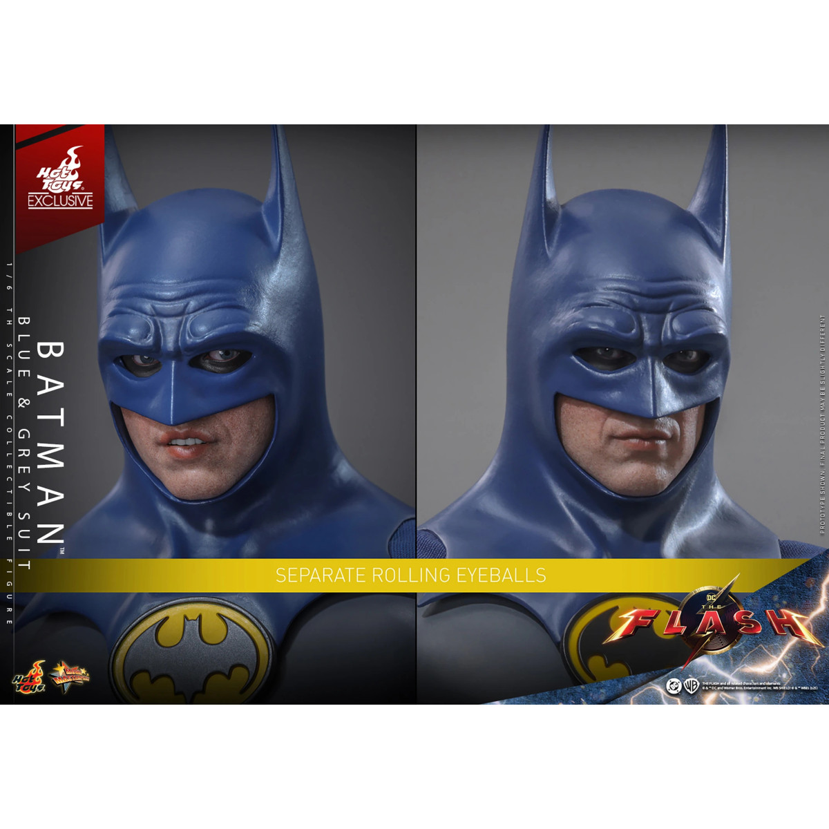 Hot Toys - Batman (Traje Azul y Gris) Movie Masterpiece 1/6 The The Flash - Hot Toys Exclusivo