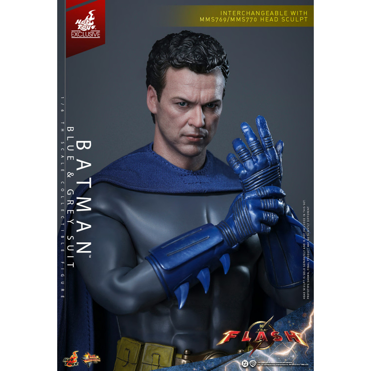 Hot Toys - Batman (Traje Azul y Gris) Movie Masterpiece 1/6 The The Flash - Hot Toys Exclusivo