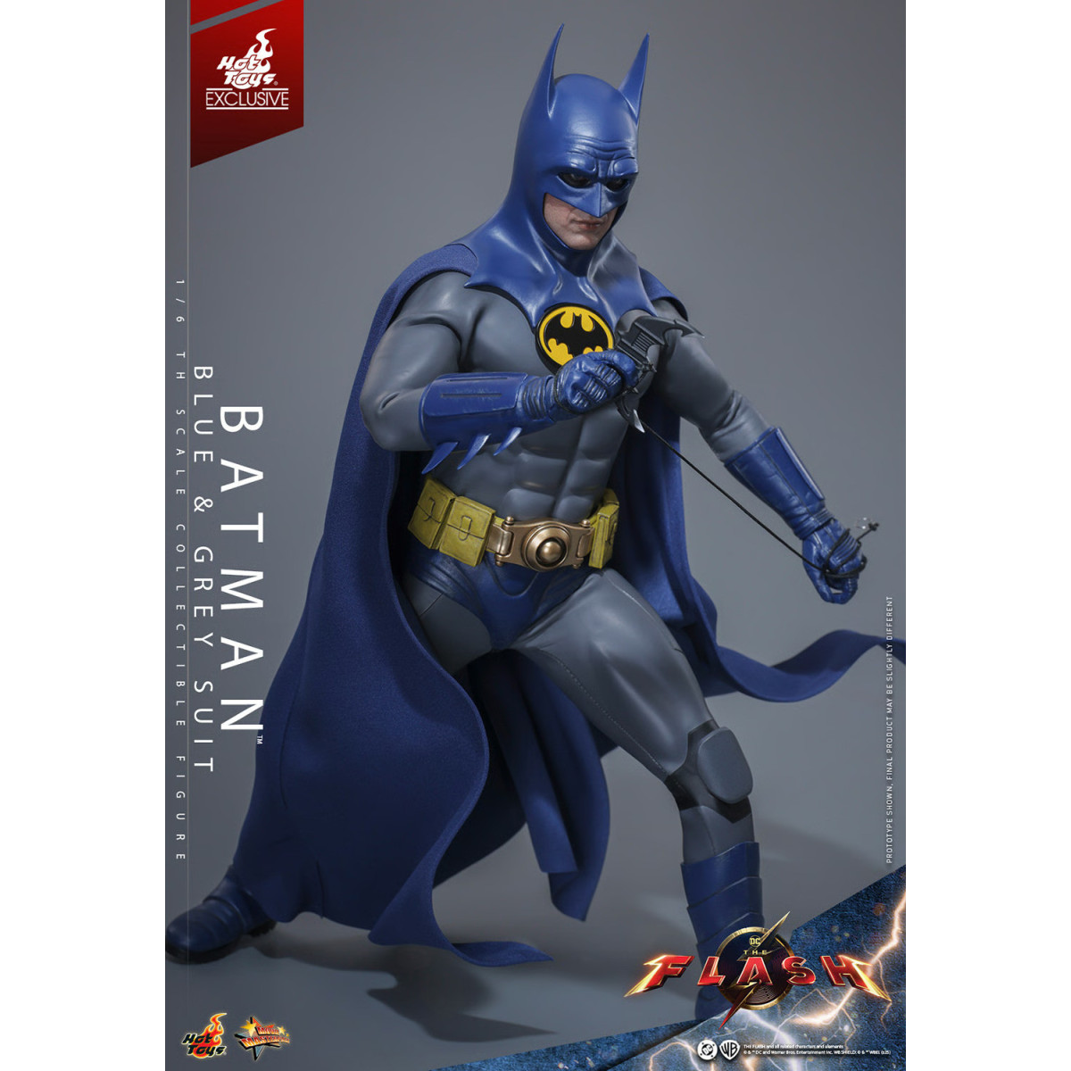 Hot Toys - Batman (Traje Azul y Gris) Movie Masterpiece 1/6 The The Flash - Hot Toys Exclusivo