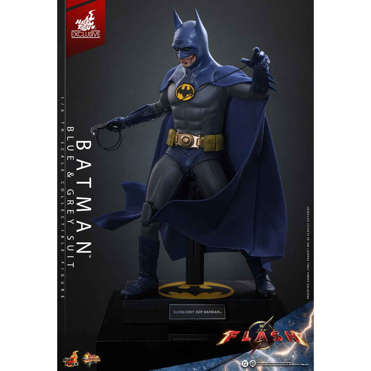Hot Toys - Batman (Traje Azul y Gris) Movie Masterpiece 1/6 The The Flash - Hot Toys Exclusivo