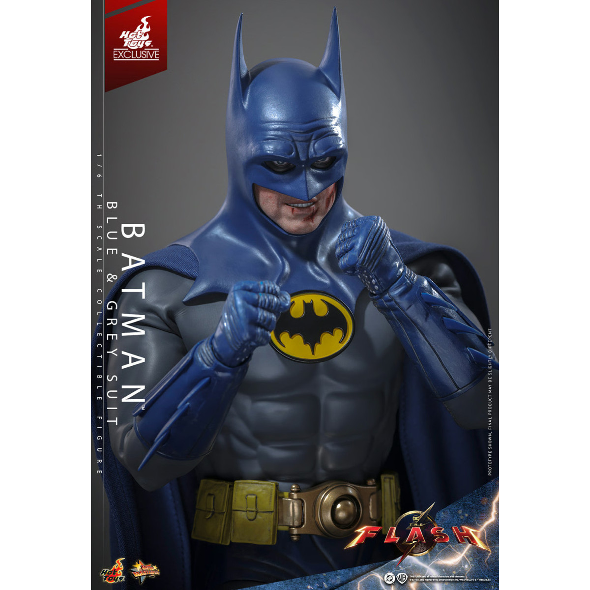 Hot Toys - Batman (Traje Azul y Gris) Movie Masterpiece 1/6 The The Flash - Hot Toys Exclusivo