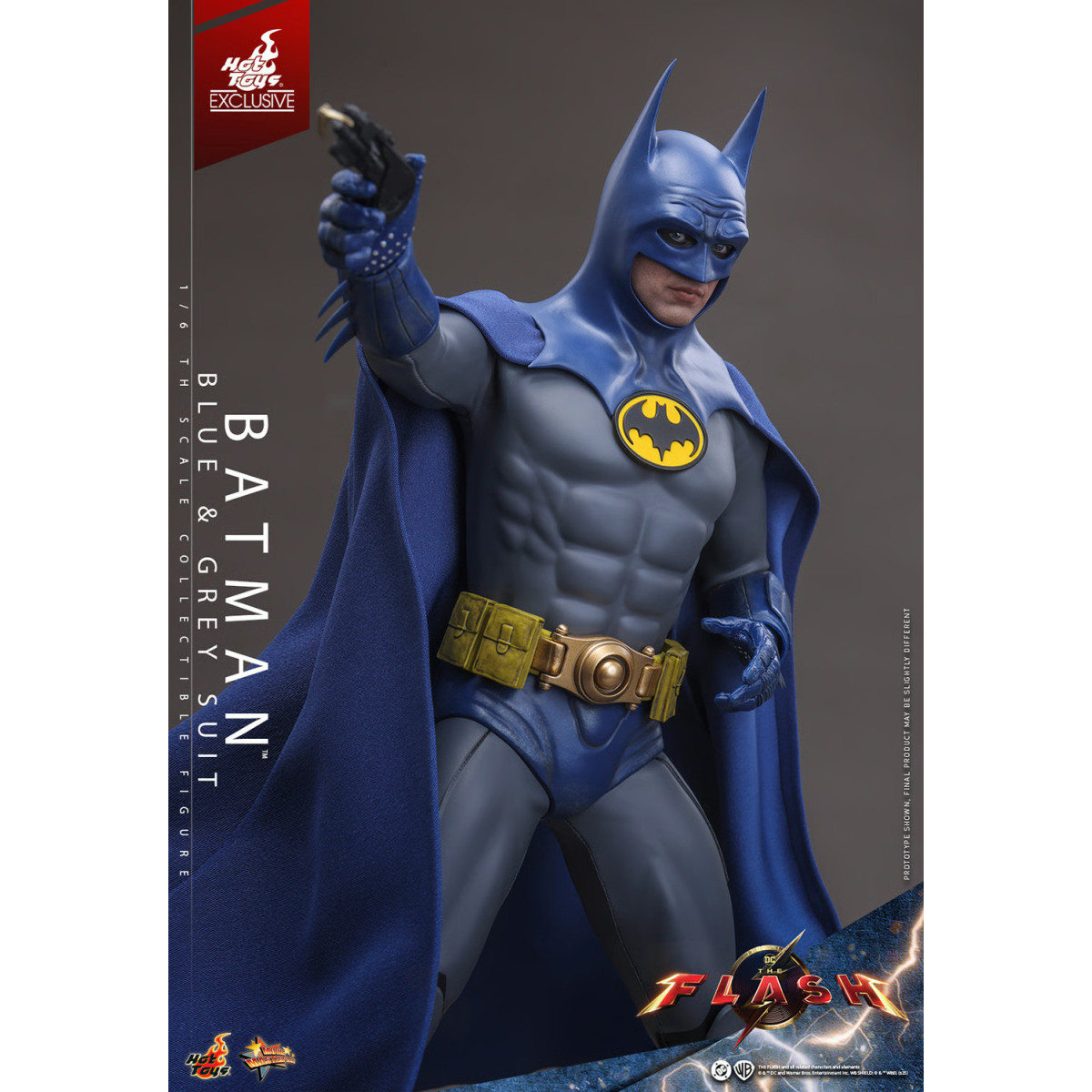Hot Toys - Batman (Traje Azul y Gris) Movie Masterpiece 1/6 The The Flash - Hot Toys Exclusivo