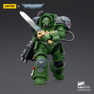 JoyToy Space Marines - Salamanders - Terminator 1 con Power Sword y Storm Bolter 1/18 - Warhammer 40k