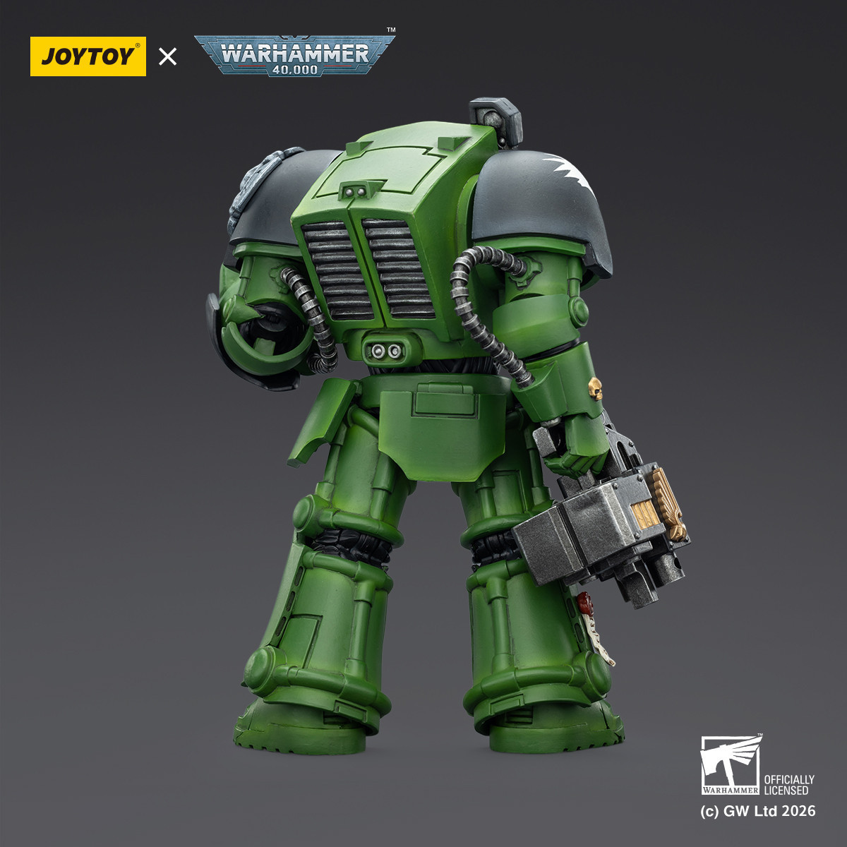 JoyToy Space Marines - Salamanders - Terminator 2 con Power Fist y Storm Bolter 1/18 - Warhammer 40k
