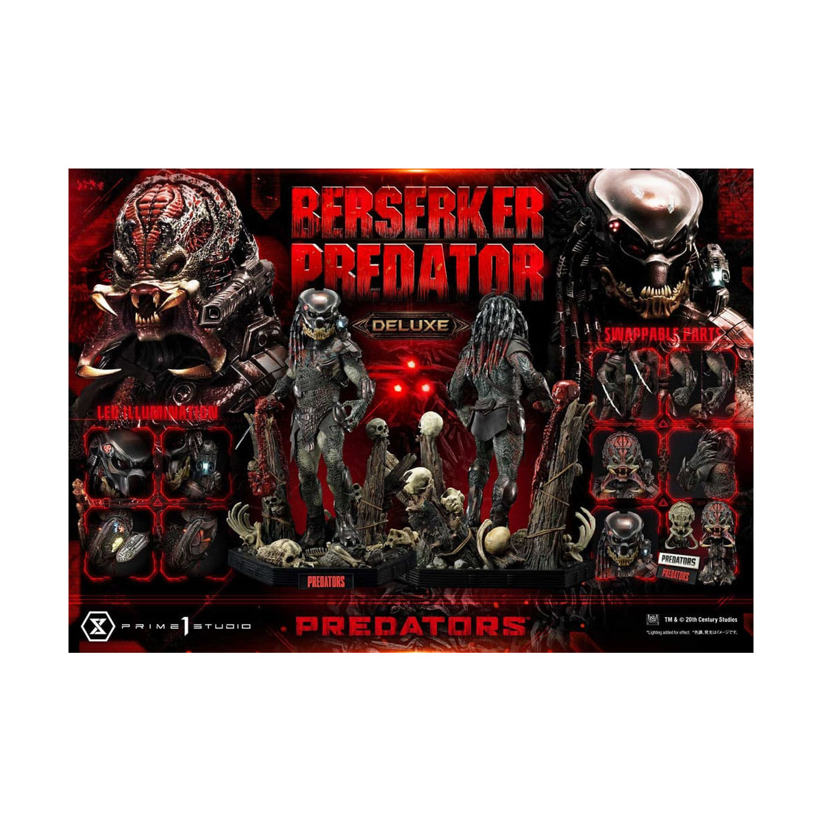 Prime 1 Studio - Predators - Berserker Predator Deluxe Bonus Version Premium Masterline Series 1/3