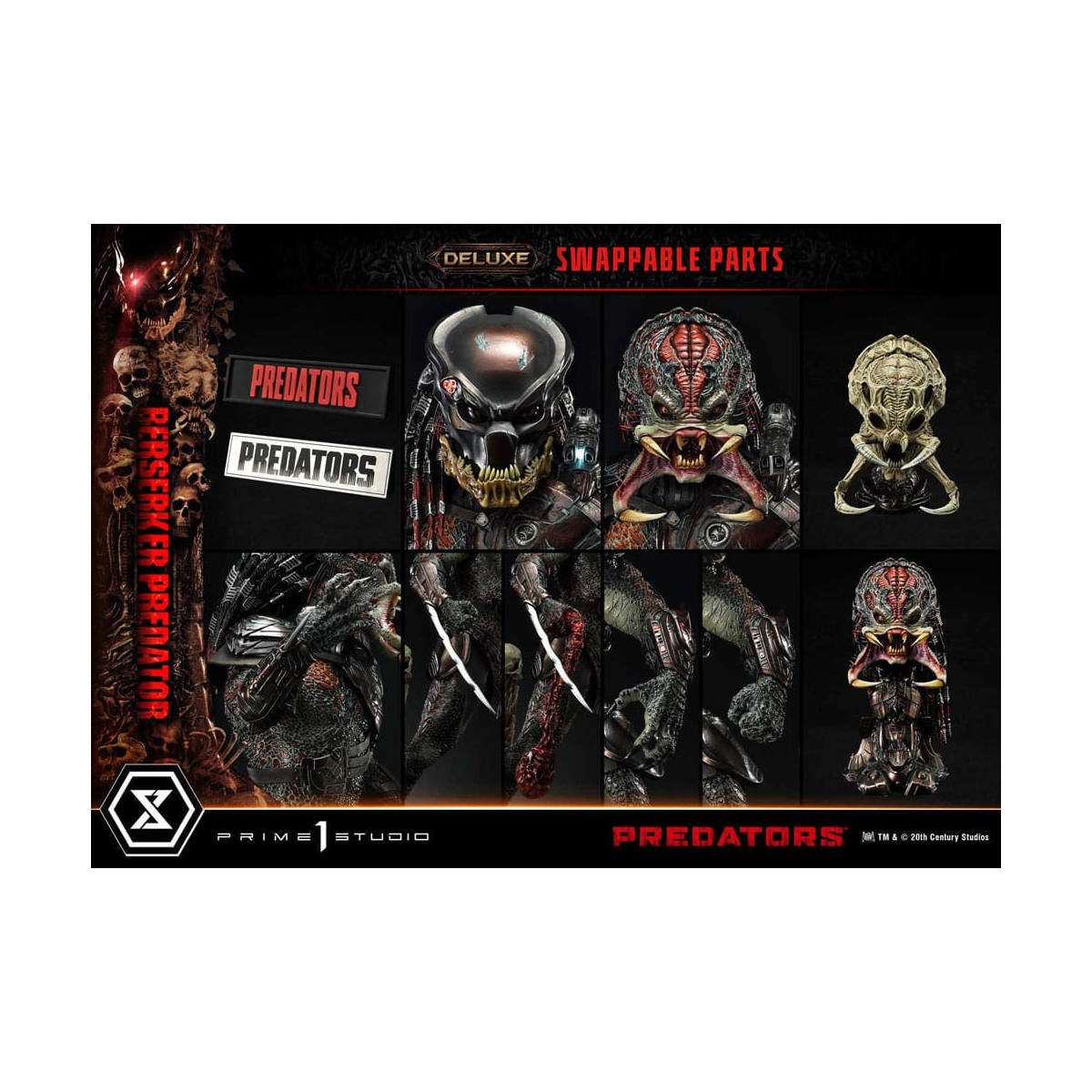 Prime 1 Studio - Predators - Berserker Predator Deluxe Bonus Version Premium Masterline Series 1/3