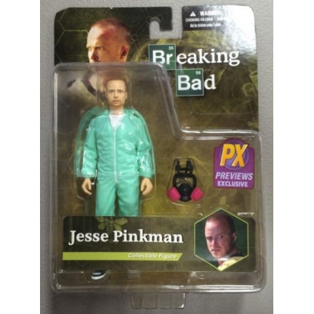 Mezco Breaking Bad figurine Jesse Pinkman Blue Hazmat Suit PX