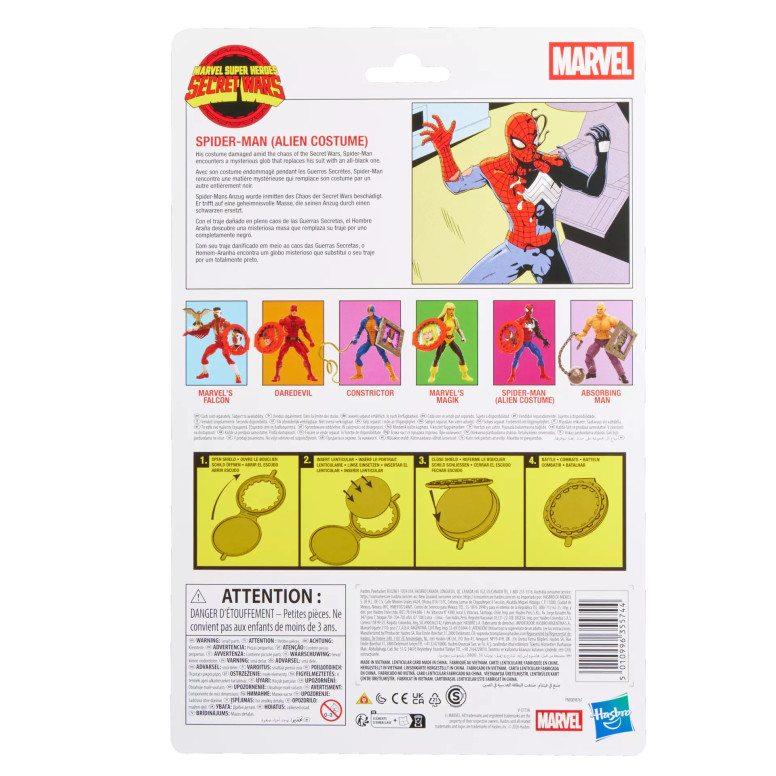 Hasbro Marvel Legends Serie - Spider-Man (Traje alienígena) - Secret Wars serie 2