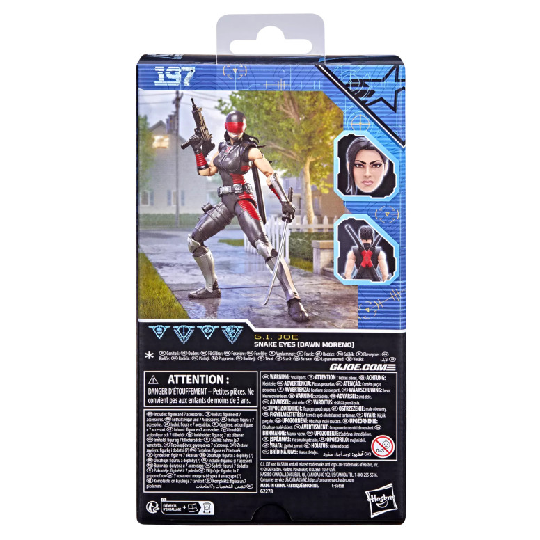 Hasbro G.I.JOE Serie Clasificada - Snake Eyes (Dawn Moreno)