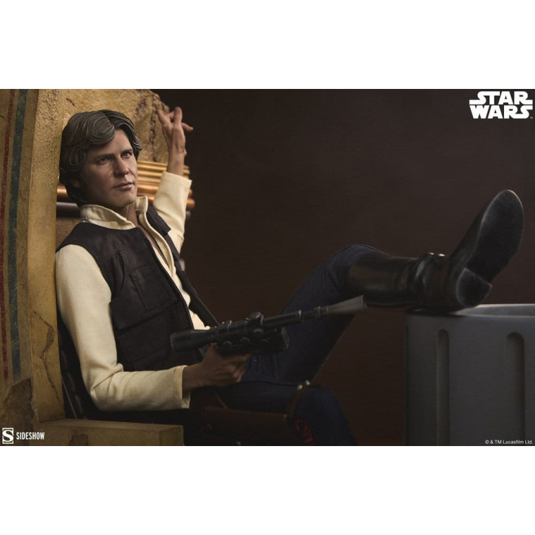 Sideshow Star Wars - Han Solo: Perdón por el desorden Formato Premium Material Mixto 1/4 - Una Nueva Esperanza