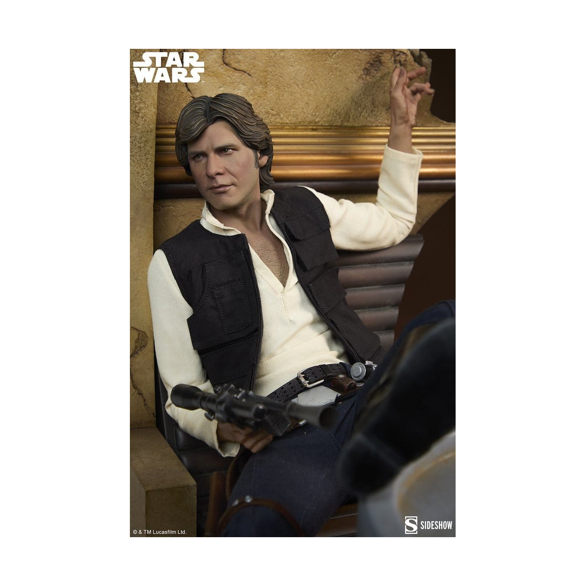 Sideshow Star Wars - Han Solo: Perdón por el desorden Formato Premium Material Mixto 1/4 - Una Nueva Esperanza
