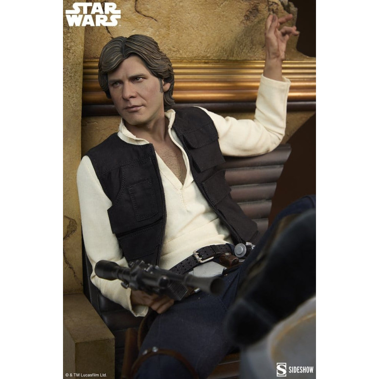 Sideshow Star Wars - Han Solo: Perdón por el desorden Formato Premium Material Mixto 1/4 - Una Nueva Esperanza