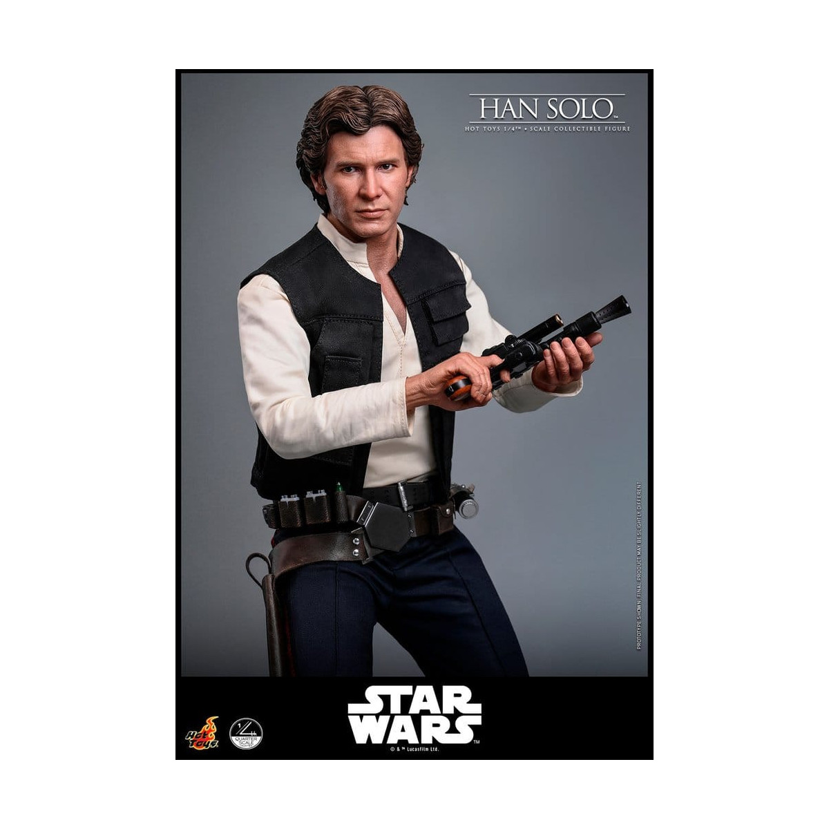Hot Toys Star Wars Episodio IV - Han Solo Película Cuarto de Escala Figura Coleccionable